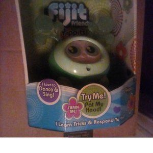 Make Offer Girl Tech Fijit Friends Yippits Skippa Green Robot Dog Toy Mattel